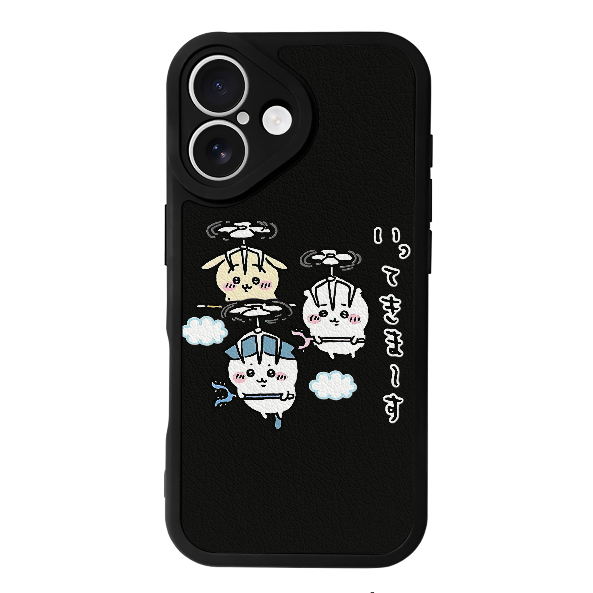 （画像用） ちいかわ ちいかわ Chii-kawa chiikawa 【iPhone 16シリーズ対応】シリコンスマホケース（レザー調） 材質：シリコン